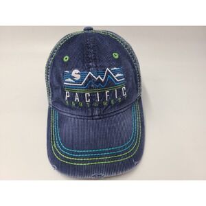 Pacific Northwest Corduroy Distressed Strapback Adjustable Hat Cap PNW Men Women